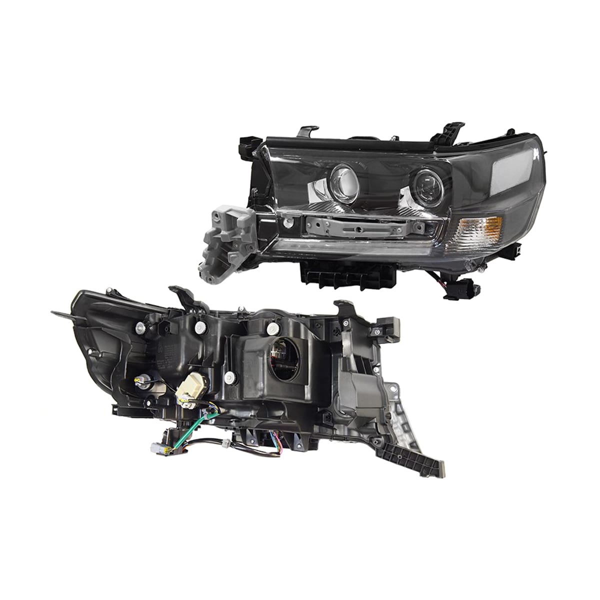 Деталь Фара Toyota Land Cruiser (J200) 15-21 (Слева/ LED/ ДХО/ С электрокорректором/ чёрная) SAT