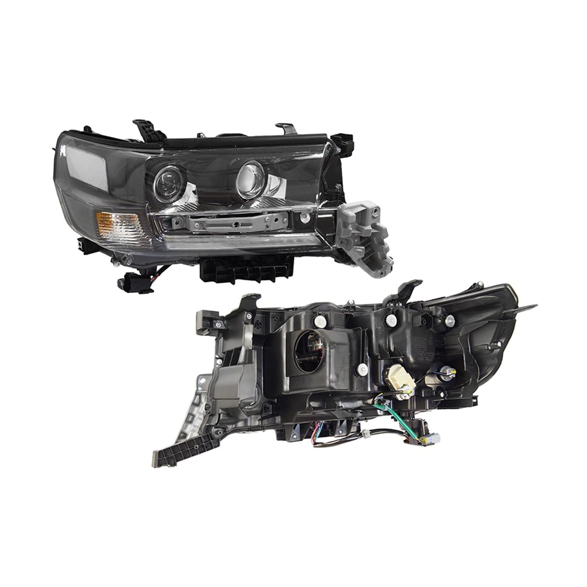 SAT Фара Toyota Land Cruiser (J200) 15-21 (Справа/ LED/ ДХО/ С электрокорректором/ чёрная)