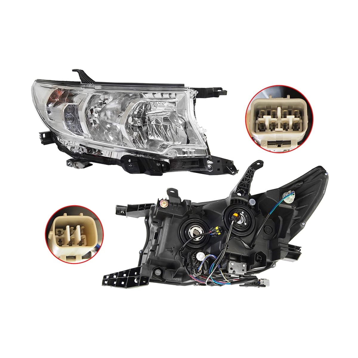 SAT Фара Toyota Land Cruiser Prado (J150) 17-24 (Справа/ Галоген/ ДХО/ С электрокорректором)