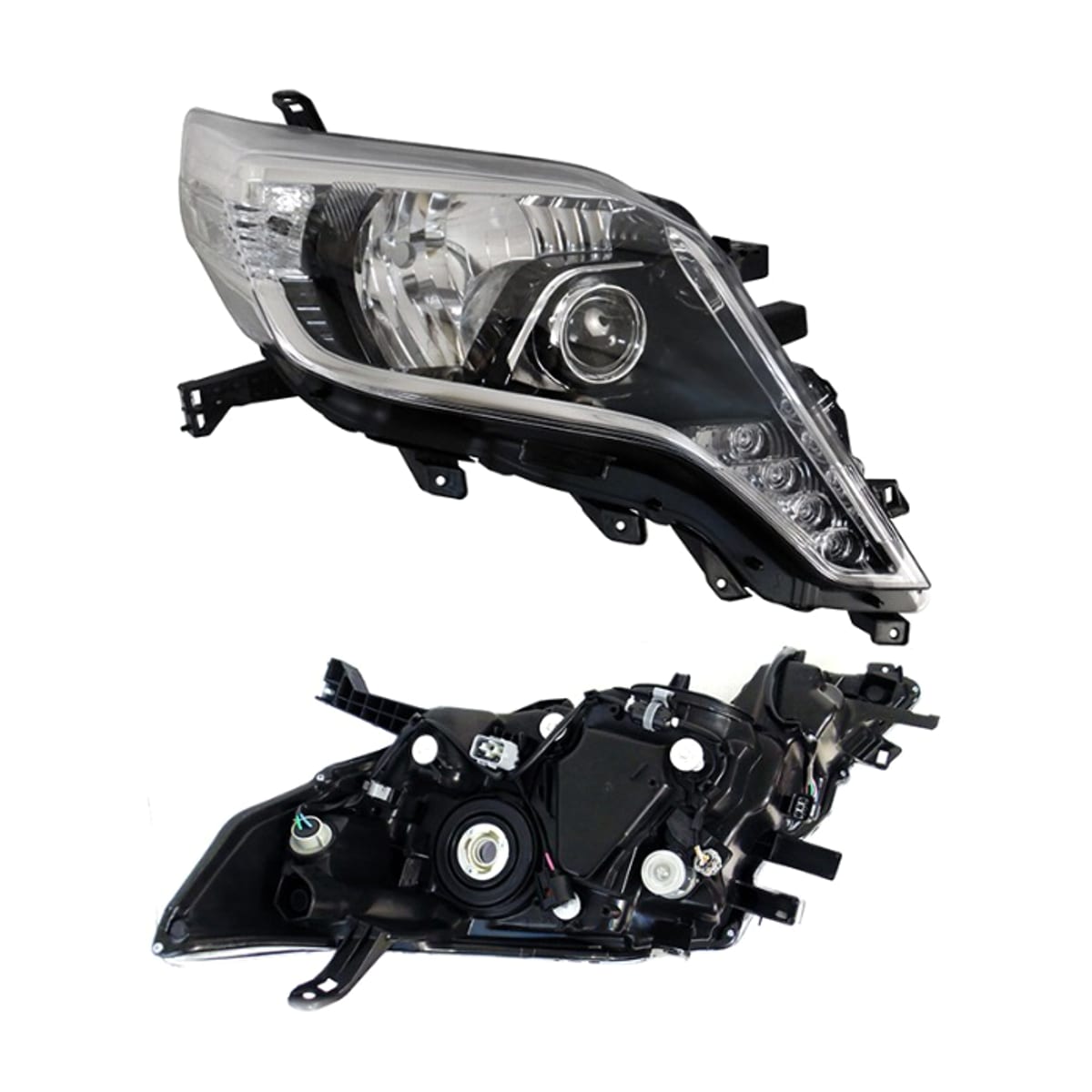 SAT Фара Toyota Land Cruiser Prado (J150) 13-17 (Справа/ LED/Галоген/ ДХО/ Под электрокорректор)