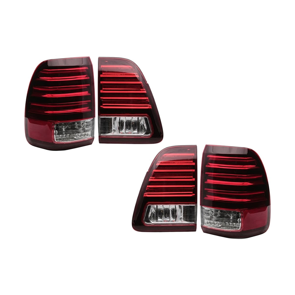 SAT Фонарь задний Toyota Land Cruiser (J100) 98-07 / Land Cruiser Cygnus 98-07 (LED/ Комплект)