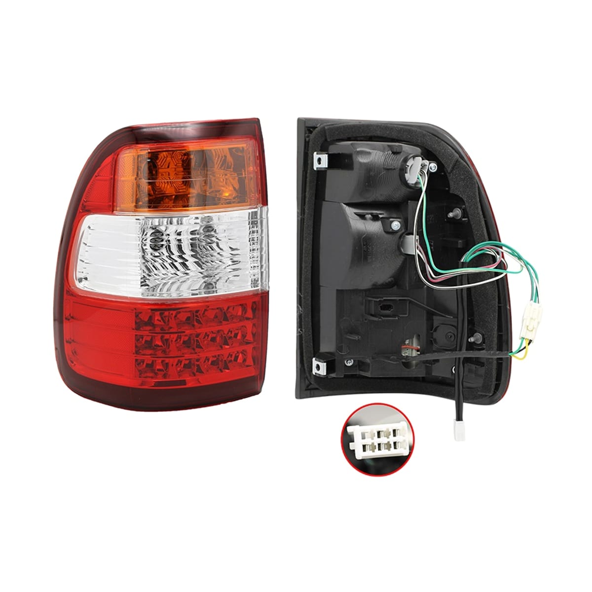 Деталь Фонарь задний Toyota Land Cruiser (J100) 05-07 / Land Cruiser Cygnus 05-07 (Слева) SAT