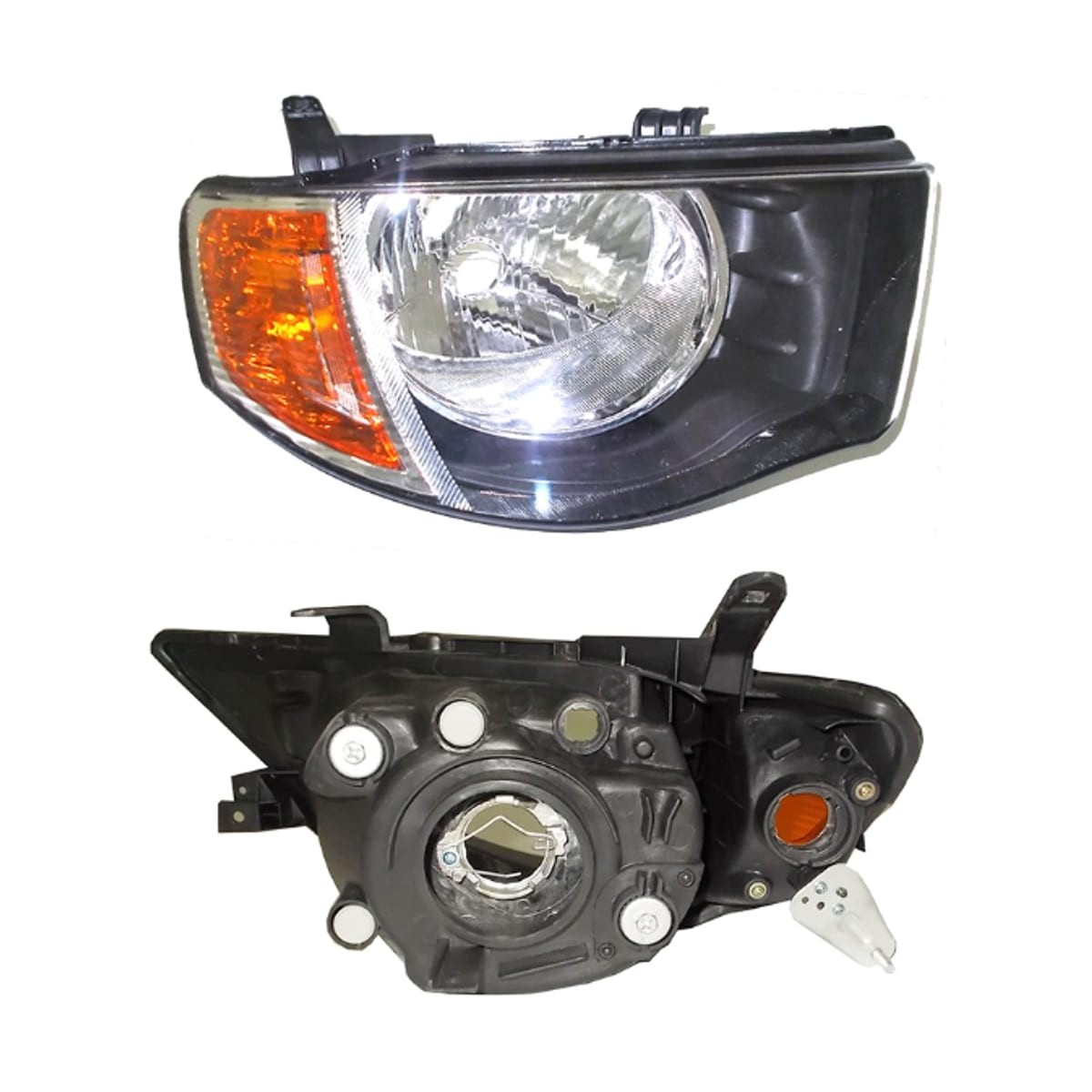 Деталь Фара Mitsubishi L200 07-14 / Triton 06-11 (Справа/ Галоген/ Ручная регулировка) SAT