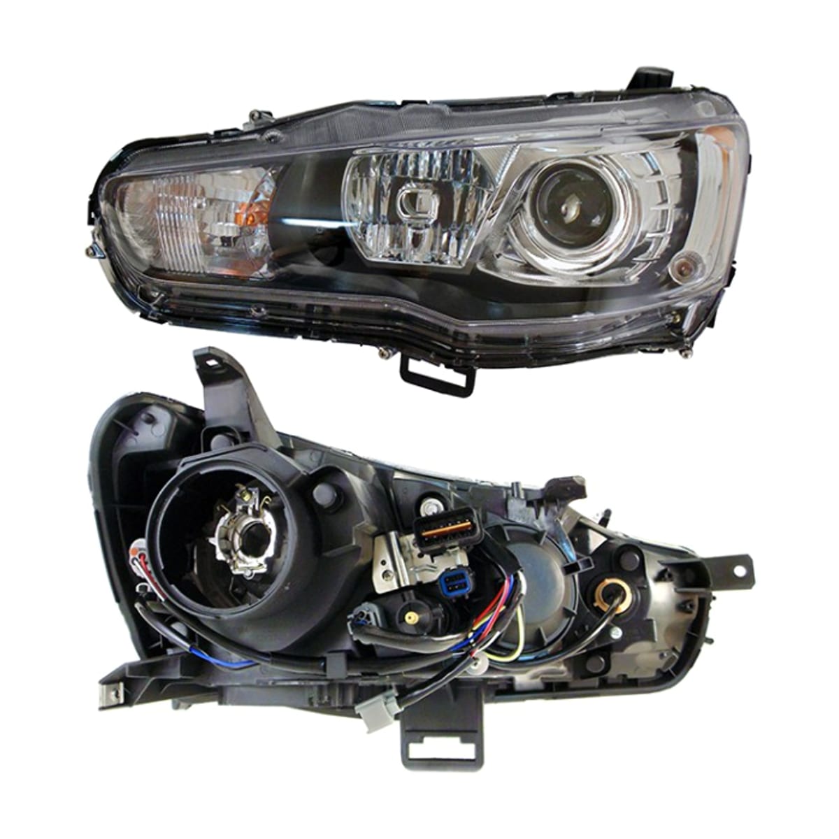 SAT Фара Mitsubishi Lancer 07-17 / Lancer Evolution 07-17 (Слева/ Ксенон/Галоген/ С электрокорректором)