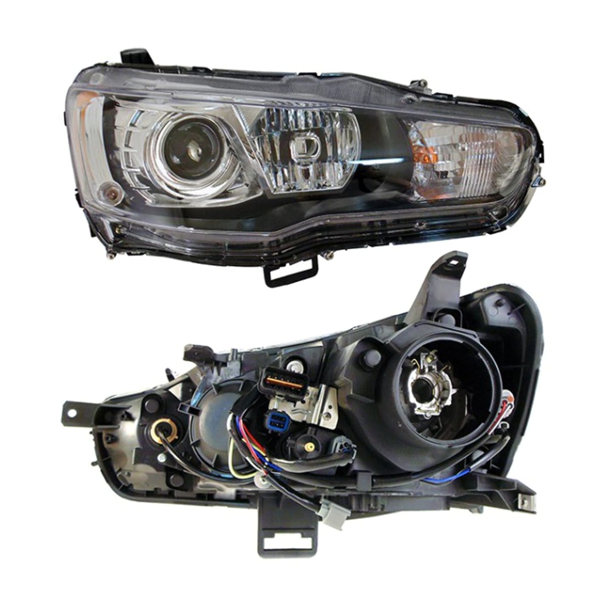 Деталь Фара Mitsubishi Lancer 07-17 / Lancer Evolution 07-17 (Справа/ Ксенон/Галоген/ С электрокорректором) SAT