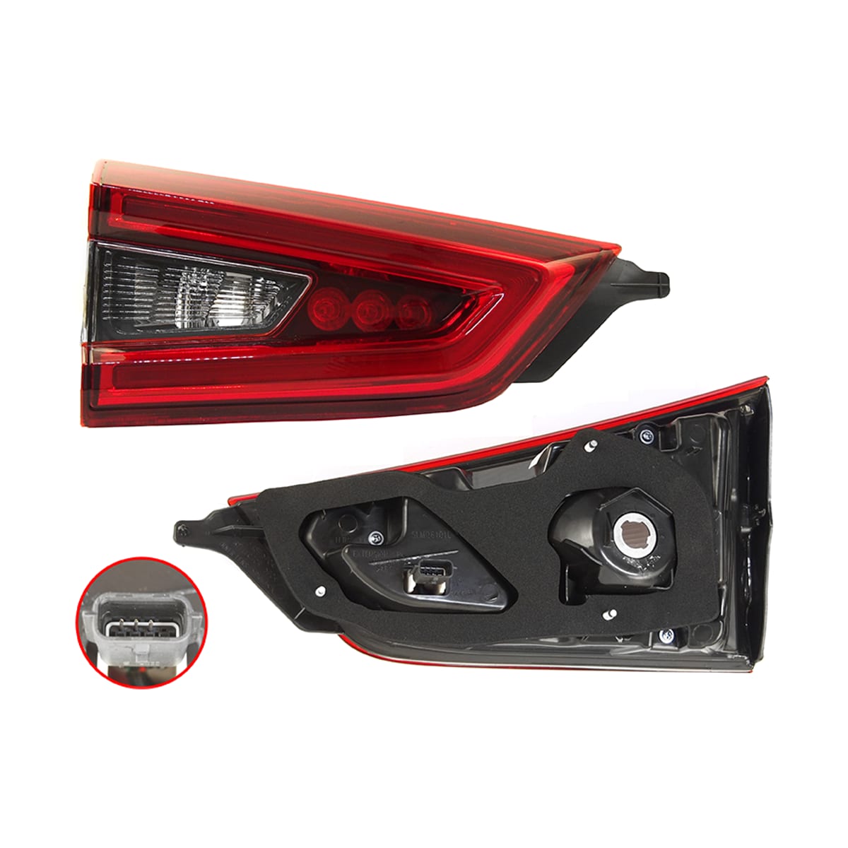 SAT Фонарь в крышку багажника Nissan Qashqai 17-22 (Слева/ LED)