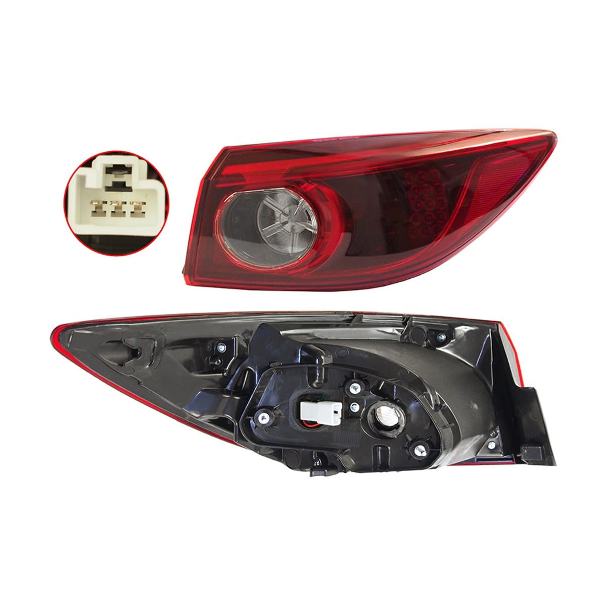 Деталь Фонарь задний Mazda 3 13-19 / Axela 13-19 (Справа/ 4D SED) SAT