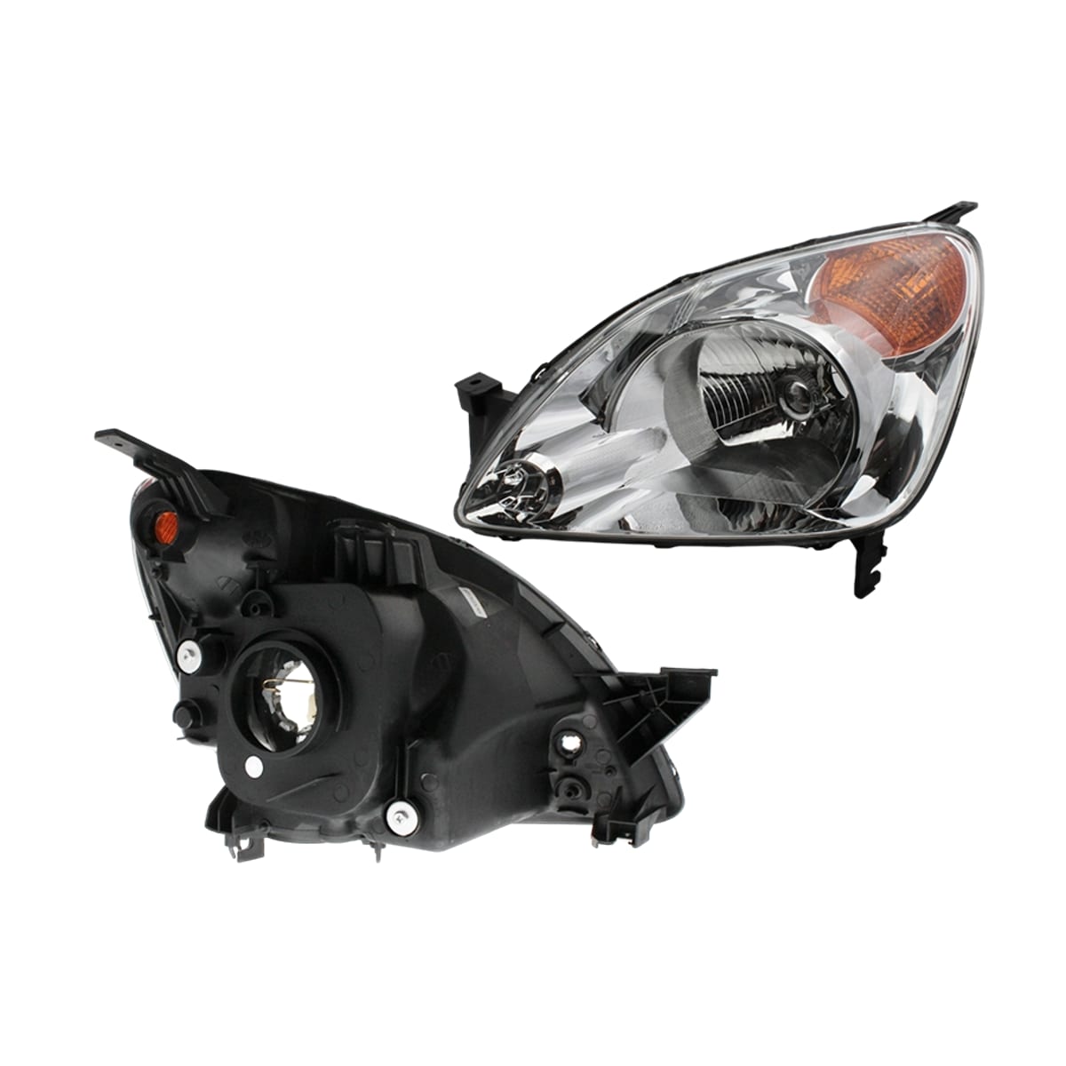 Деталь Фара Honda CR-V 01-05 (Слева/ Галоген/ Ручная регулировка) SAT
