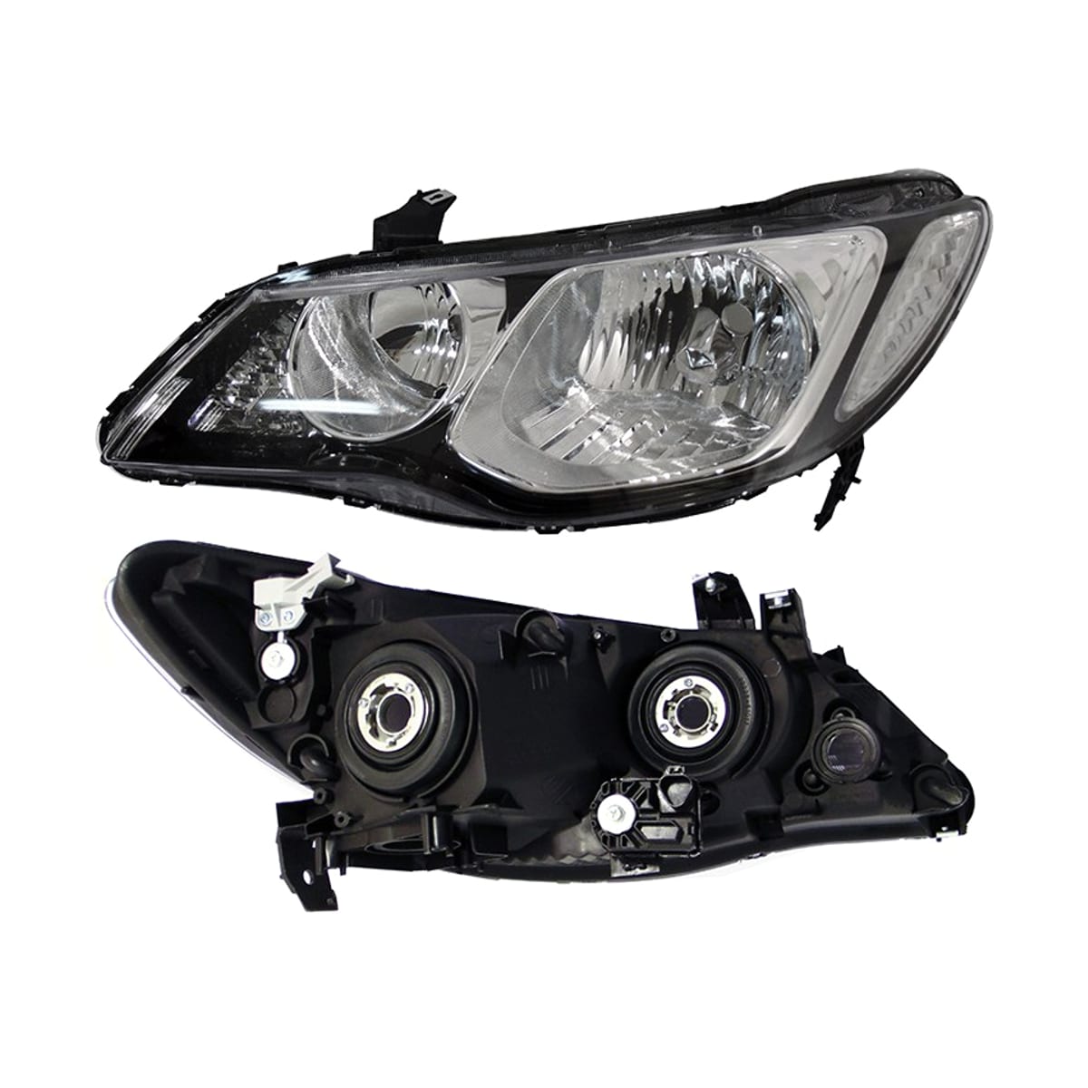 SAT Фара Honda Civic 05-12 (Слева/ Галоген/ под электрокорректор/ 4D SED) ST2171159L