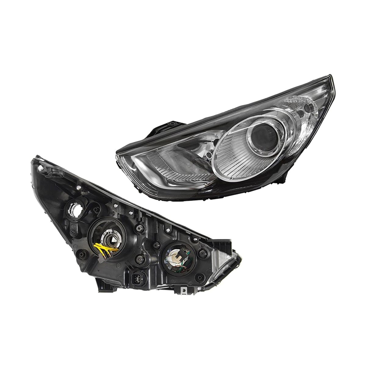 SAT Фара Hyundai ix35 09-13 (Слева/ Галоген/ Ручная регулировка)