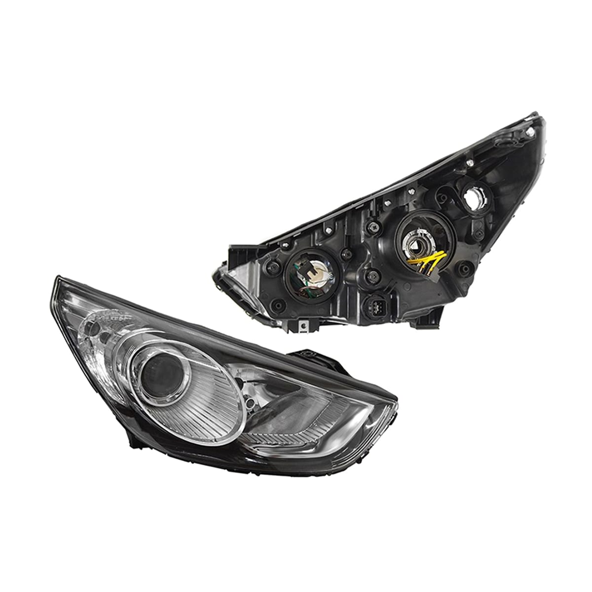 SAT Фара Hyundai ix35 09-13 (Справа/ Галоген/ Ручная регулировка)
