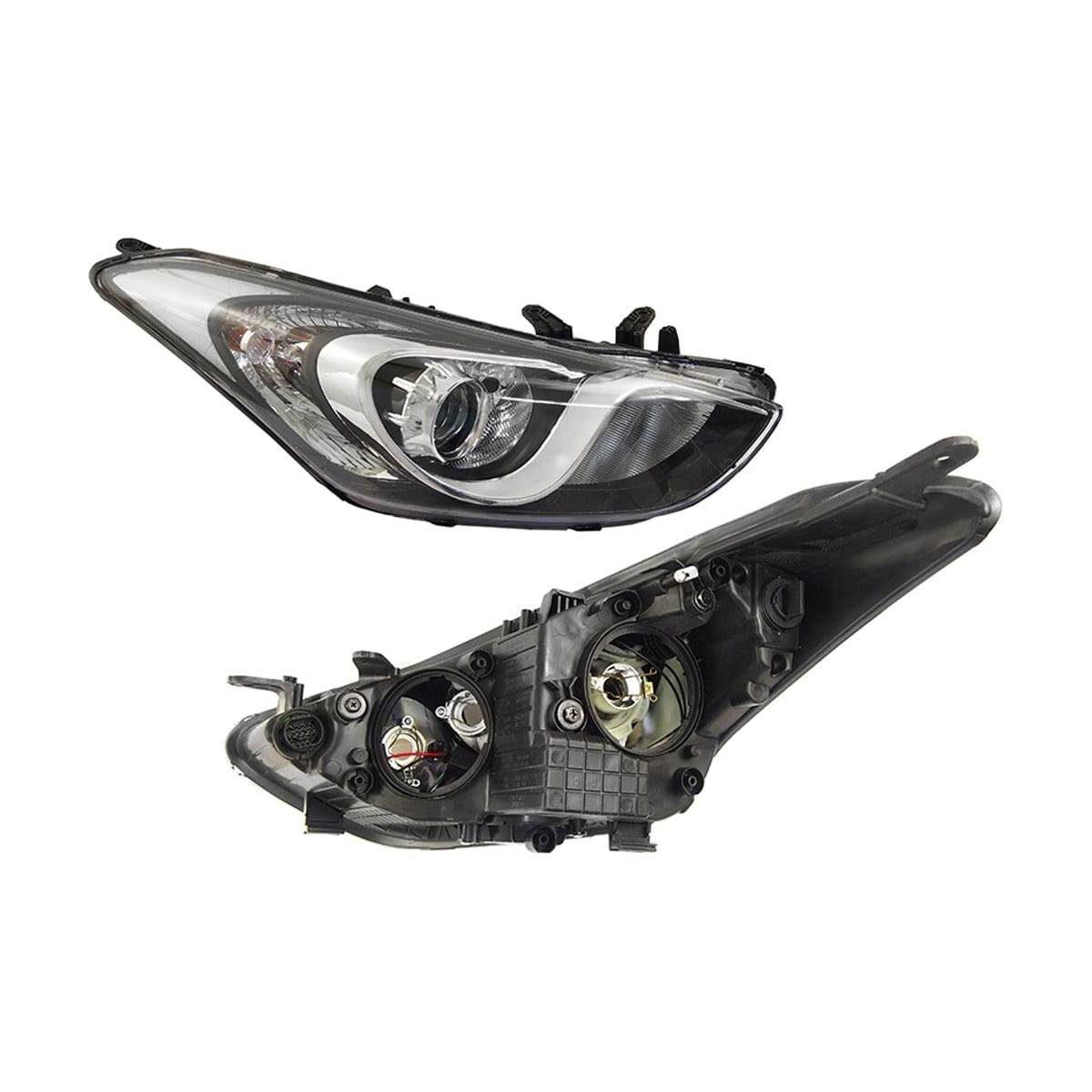 Деталь Фара Hyundai i30 11-17 (Справа/ Галоген/ Ручная регулировка) SAT