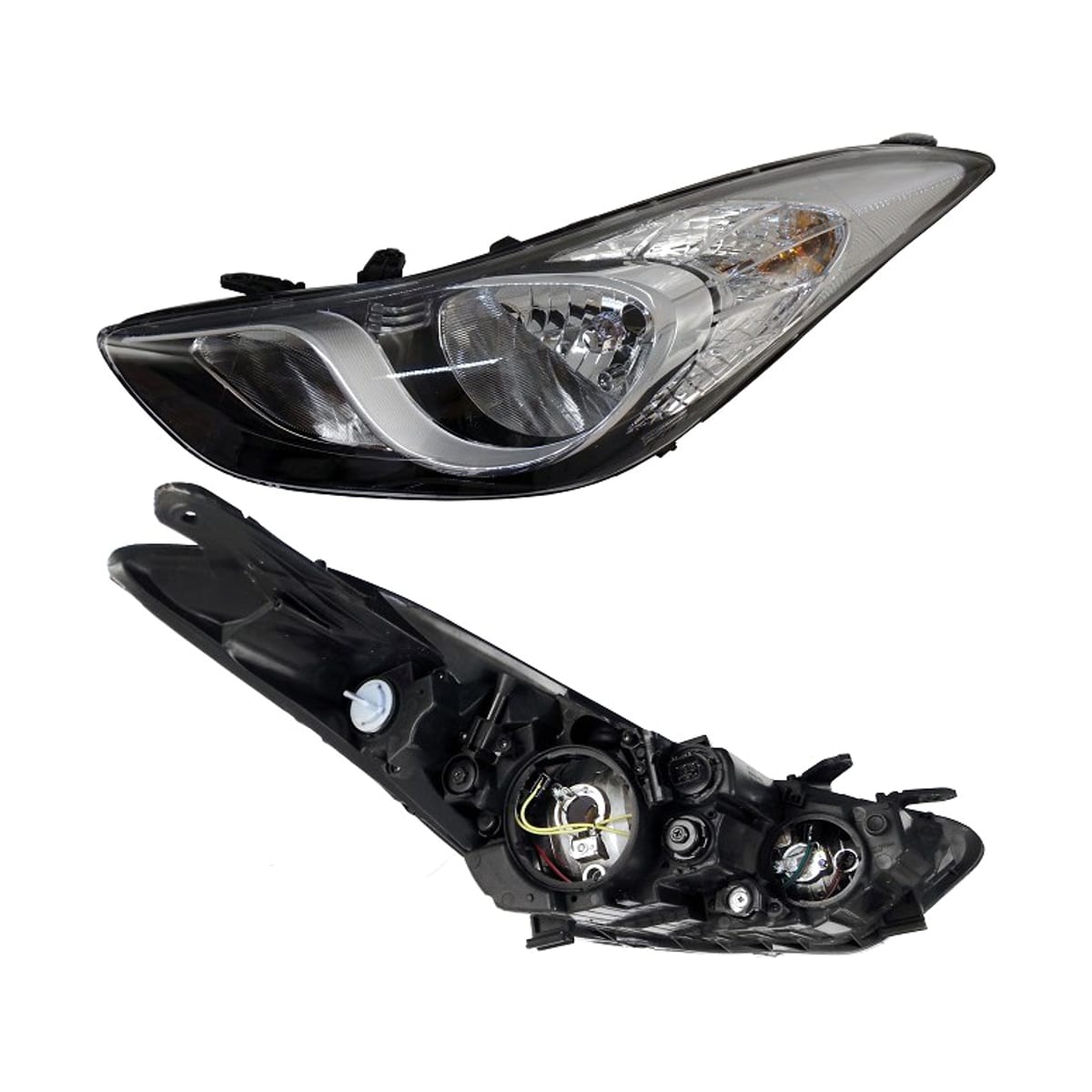SAT Фара Hyundai Elantra 10-13 / Avante 10-13 (Слева/ Галоген/ Ручная регулировка)