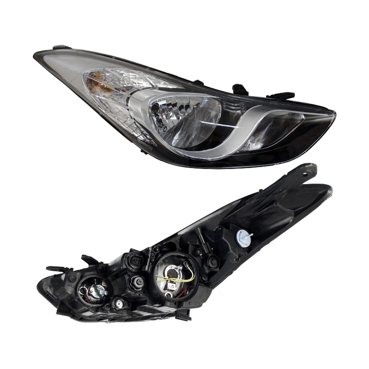 Деталь Фара Hyundai Elantra 10-13 / Avante 10-13 (Справа/ Галоген/ Ручная регулировка) SAT
