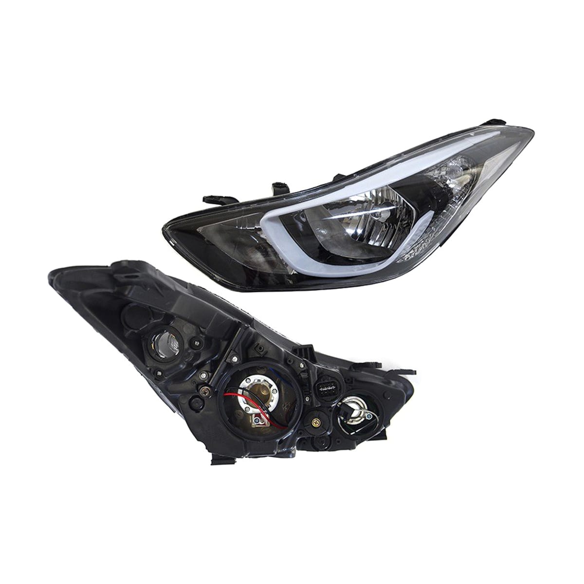 SAT Фара Hyundai Elantra 13-16 (Слева/ Галоген/ под электрокорректор)