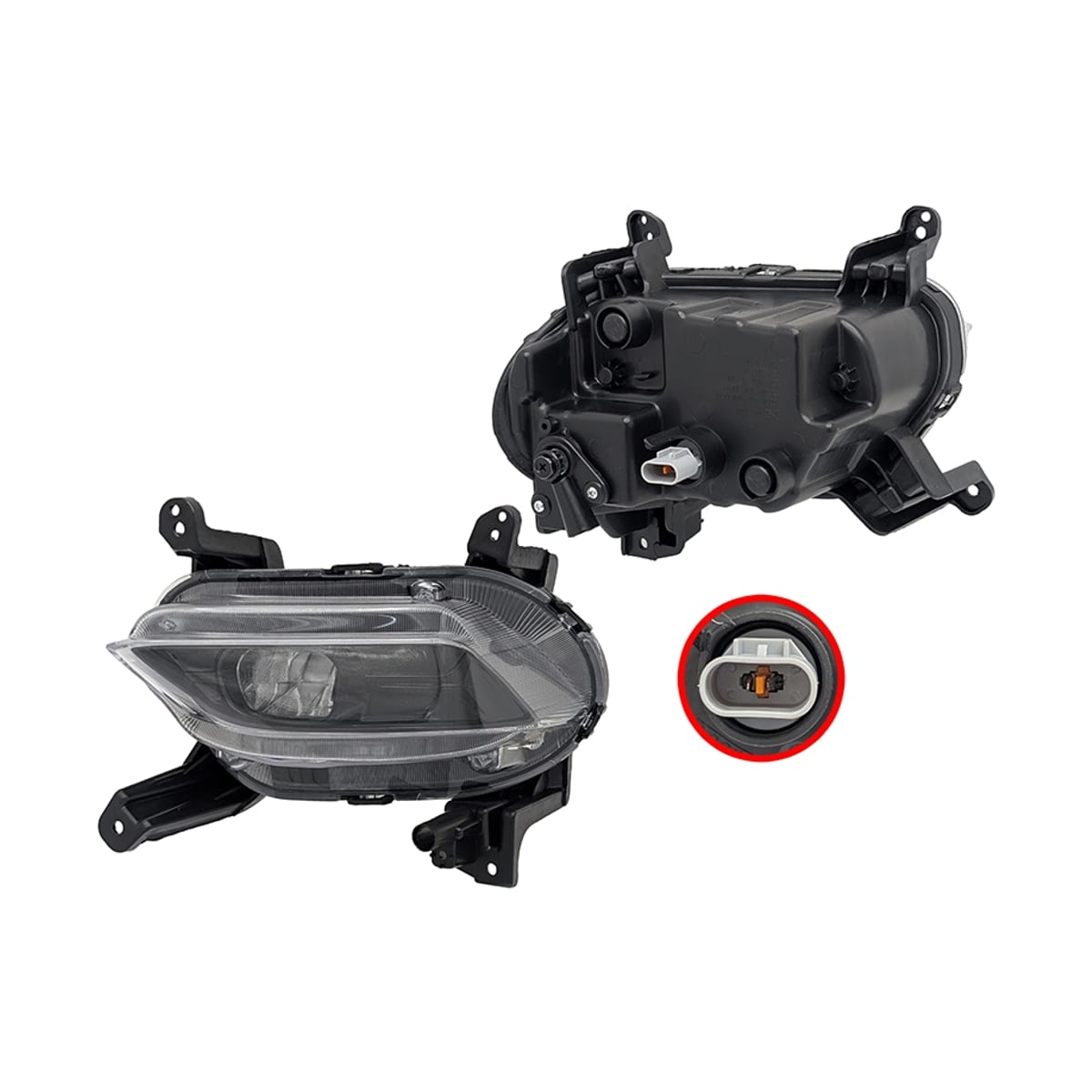 SAT Фара противотуманная (Слева) Hyundai Santa Fe 18-21