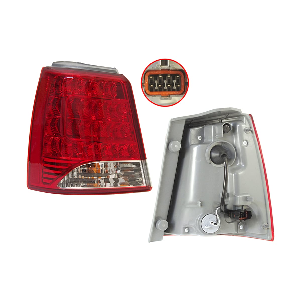 Деталь Фонарь задний Kia Sorento 09-13 (Слева/ LED) SAT