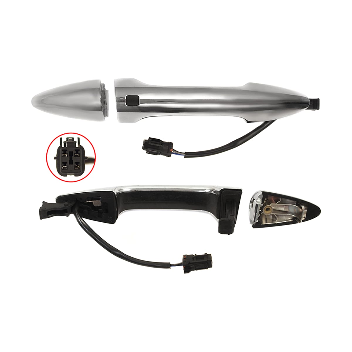 SAT Ручка двери Kia Rio 11-17 (Спереди/ Справа/ SMART KEY) ST2260038