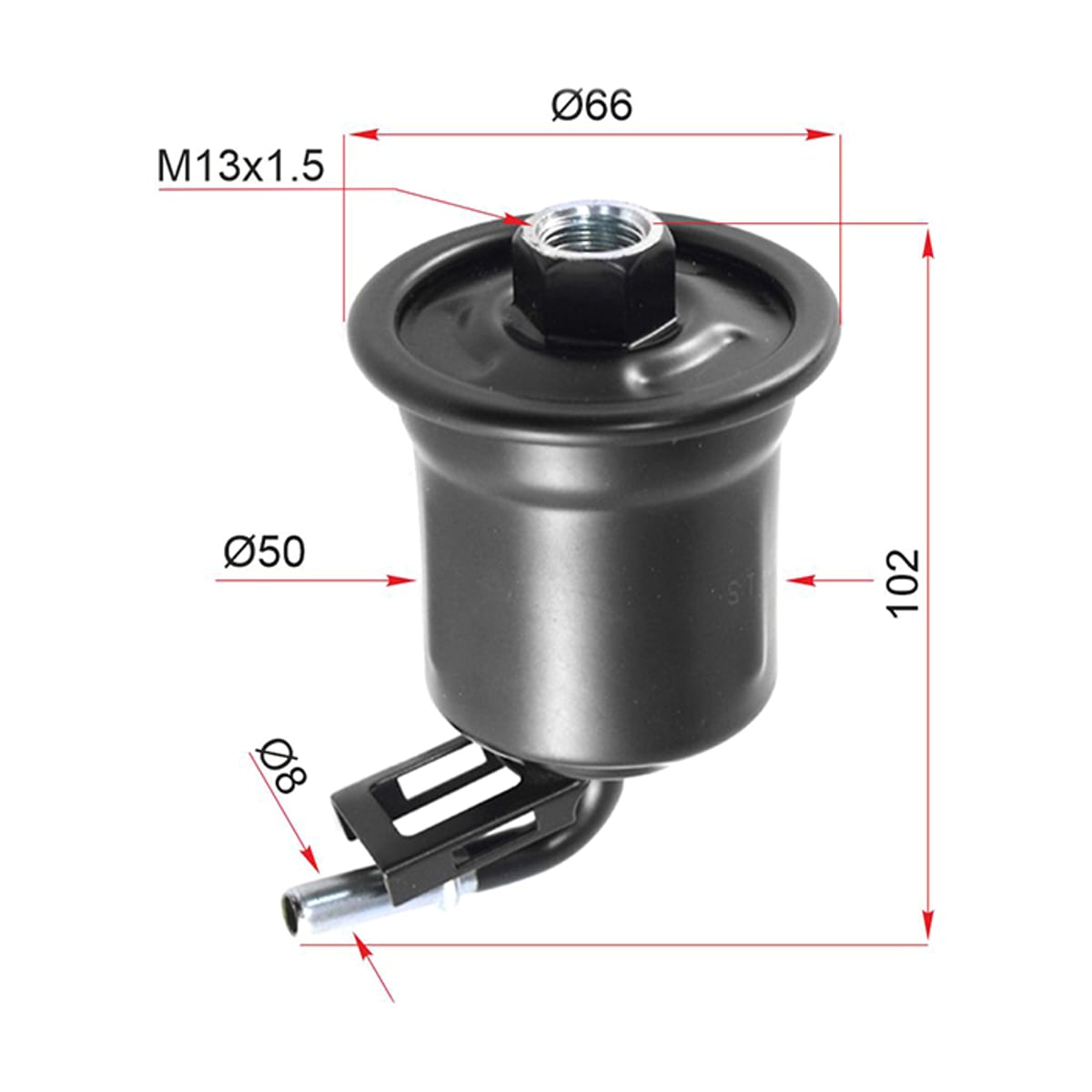 SAT Фильтр топливный Mitsubishi Lancer 92-01 / Toyota Caldina 92-02
