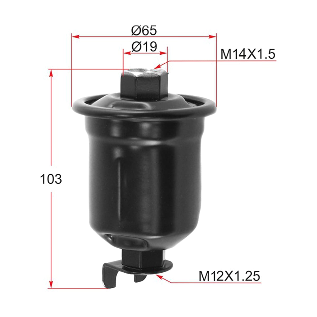 SAT Фильтр топливный Mitsubishi Lancer 92-01 / Toyota Caldina 92-02 ST2330079455