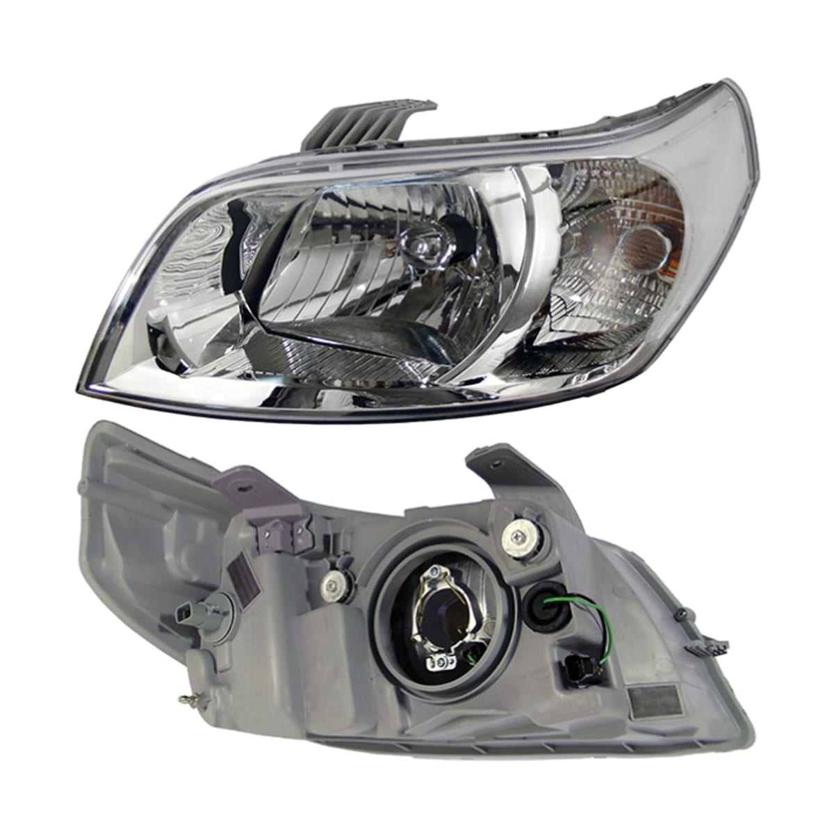 SAT Фара Chevrolet Aveo 05-11 / Daewoo Gentra 05-11 (Слева/ Ручная регулировка/ 5D HBK) ST2351105LLDEN
