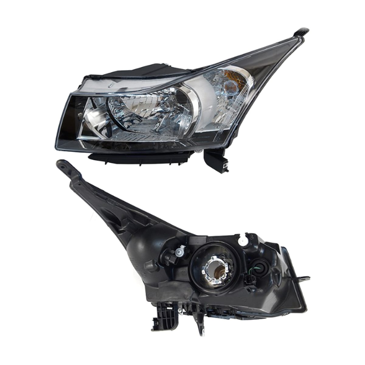SAT Фара Chevrolet Cruze 09-15 (Слева/ Ручная регулировка/ чёрная) ST2351110L