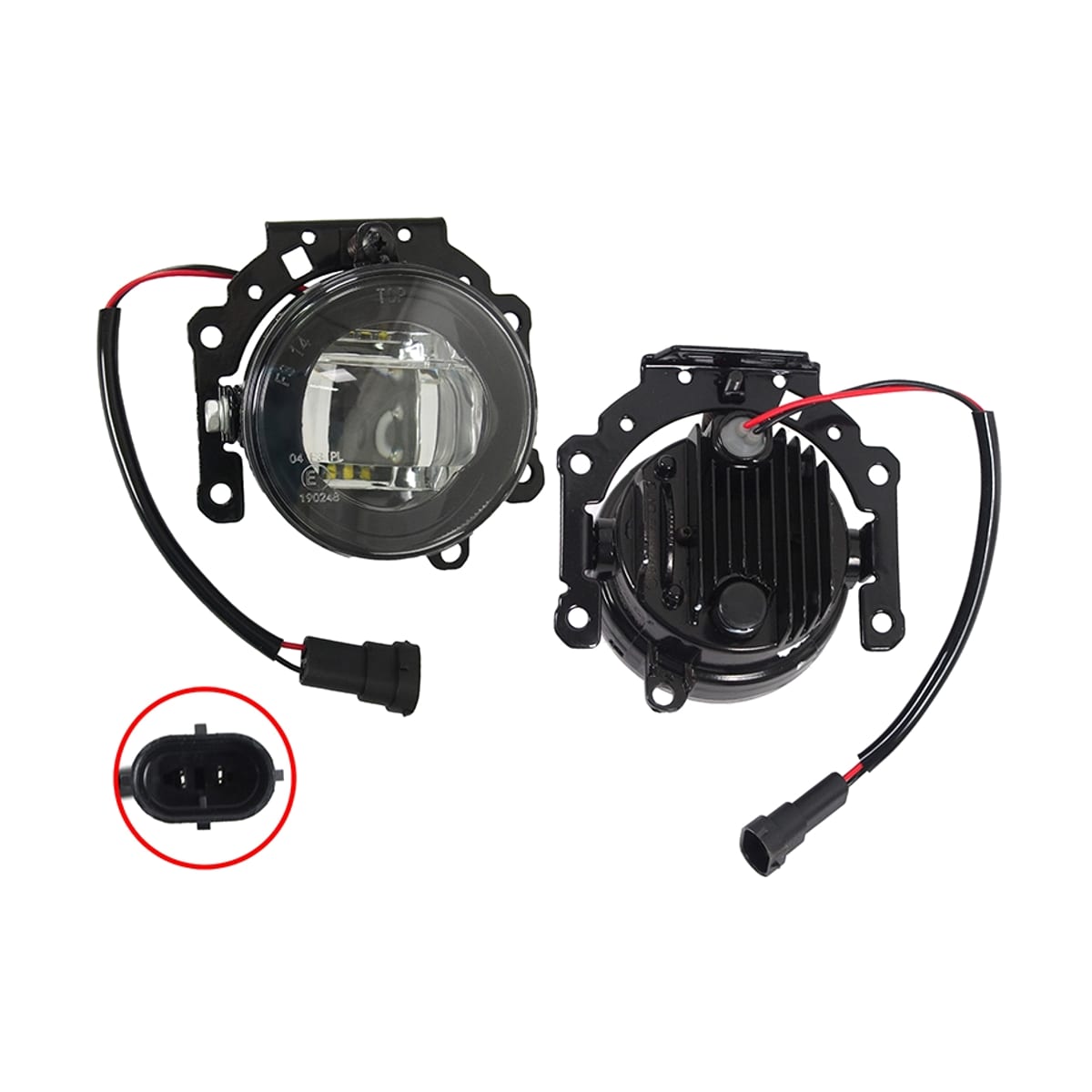 SAT Фара противотуманная (Справа=Слева/ LED/ 6000-6500K) Mitsubishi Lancer 11-17 / Outlander 05-22