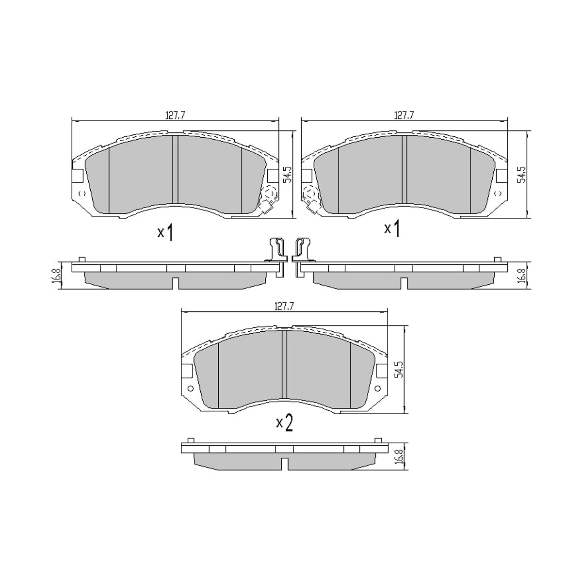 SAT Колодки тормозные (Спереди) Subaru Impreza 92-07 / Legacy 89-03