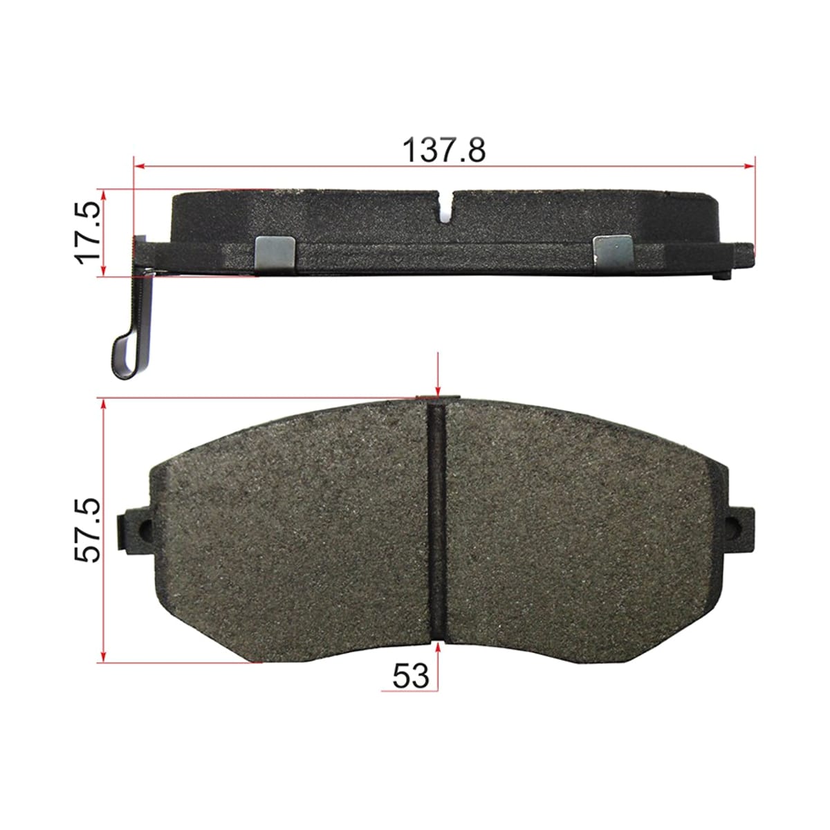 SAT Колодки тормозные (Спереди) Subaru Forester 02-19 / Impreza 00-16