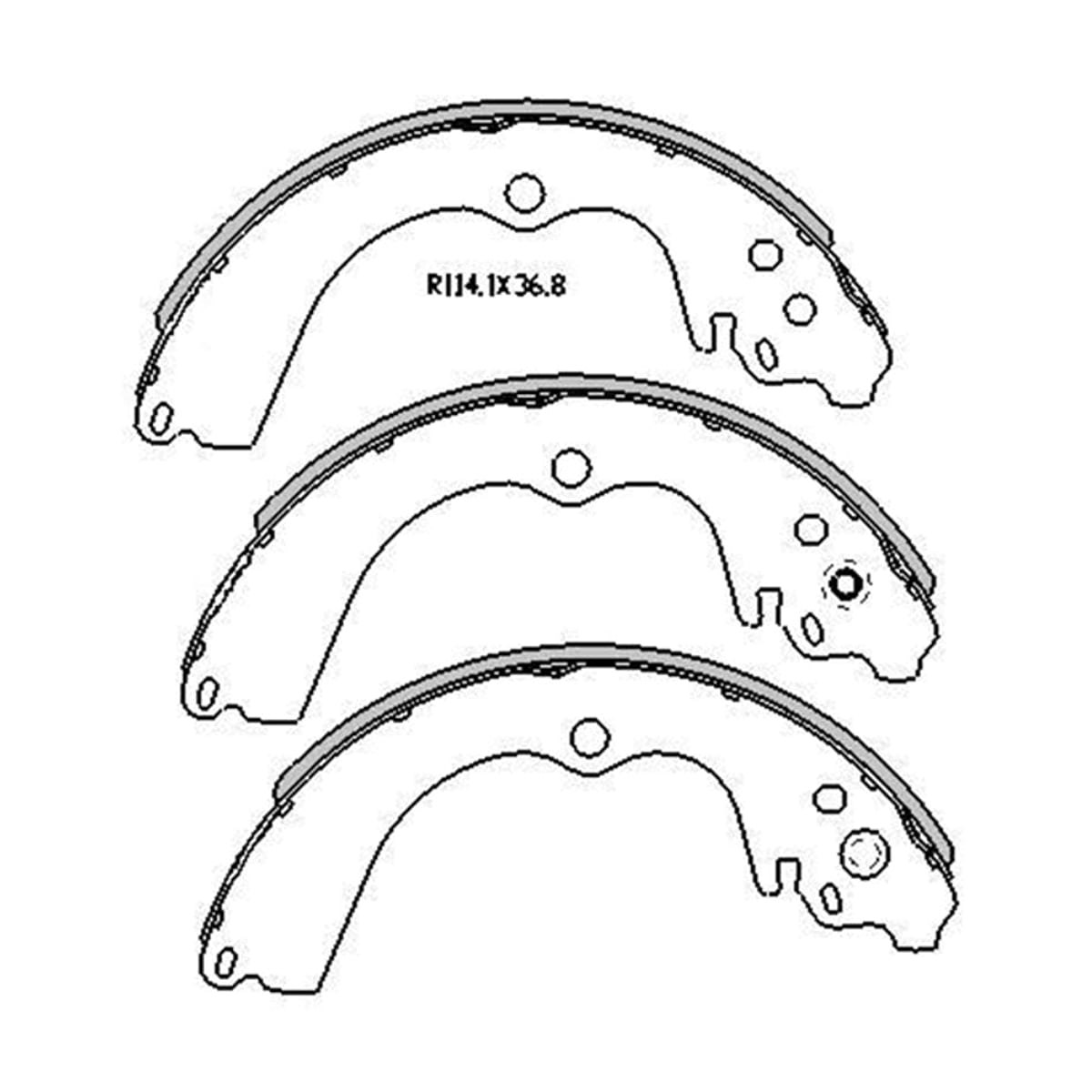 SAT Колодки тормозные барабанные Subaru Forester 97-08 / Impreza 92-05