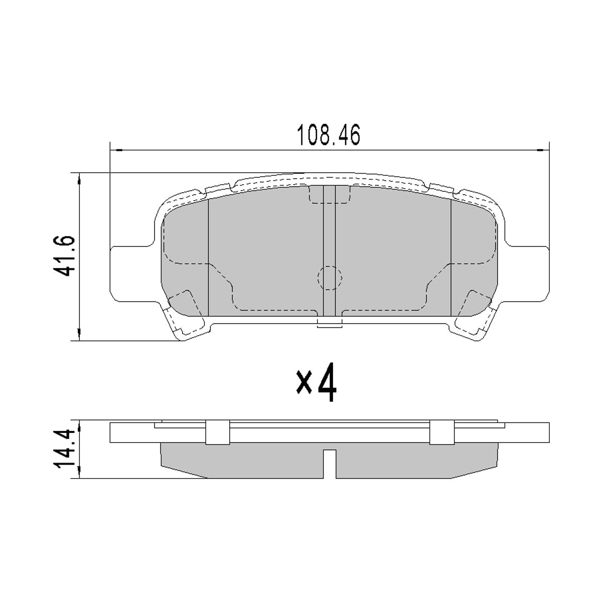 SAT Колодки тормозные (Сзади) Subaru Forester 97-08 / Impreza 92-07