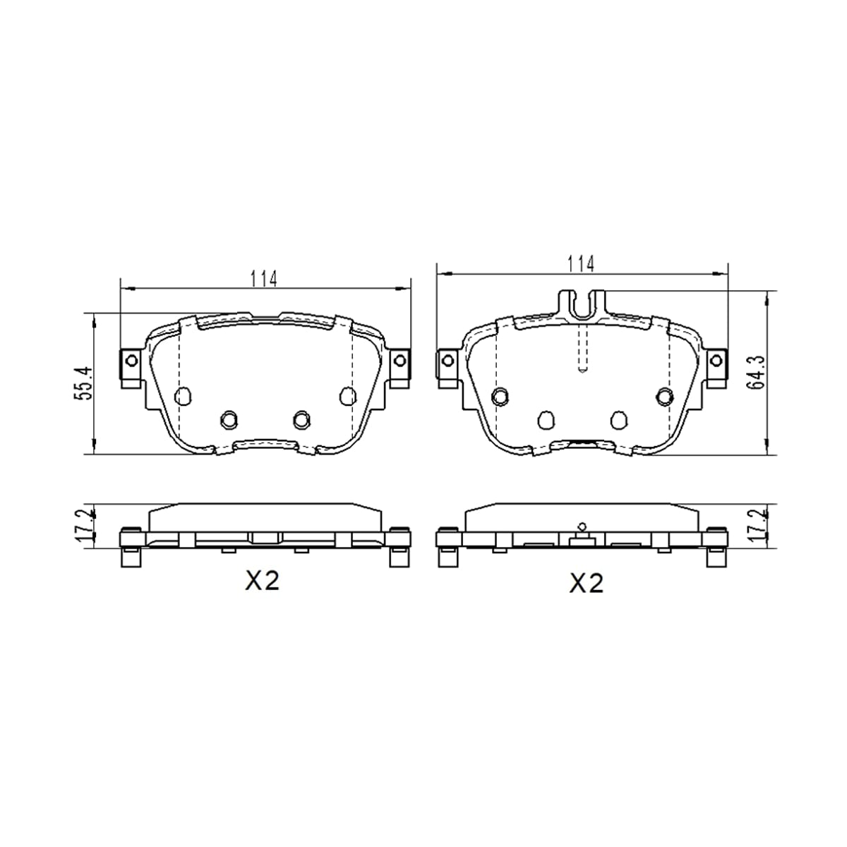 SAT Колодки тормозные (Сзади) Mercedes-Benz E-Class 16-23