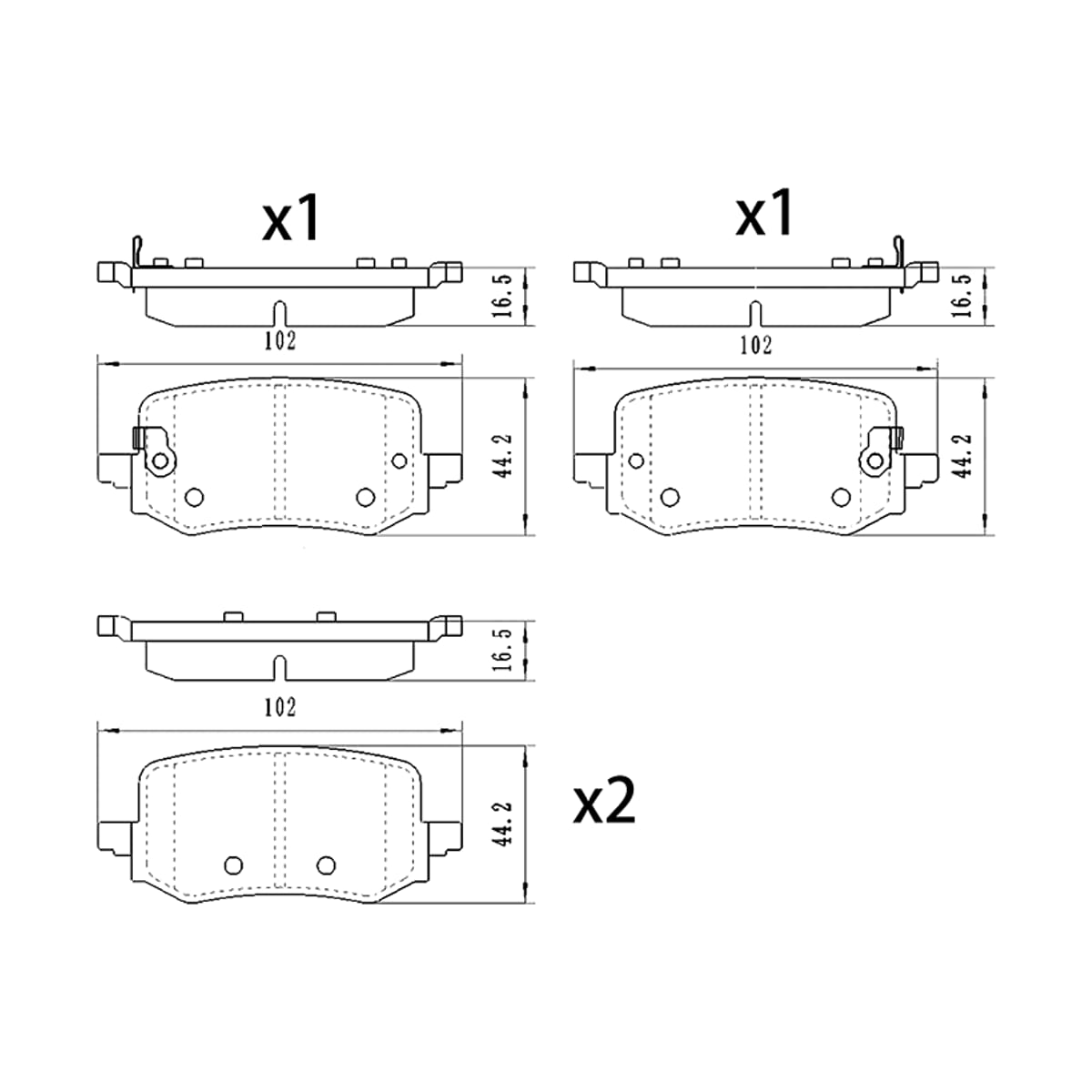 SAT Колодки тормозные (Сзади) Hyundai Elantra 20- / Tucson 21