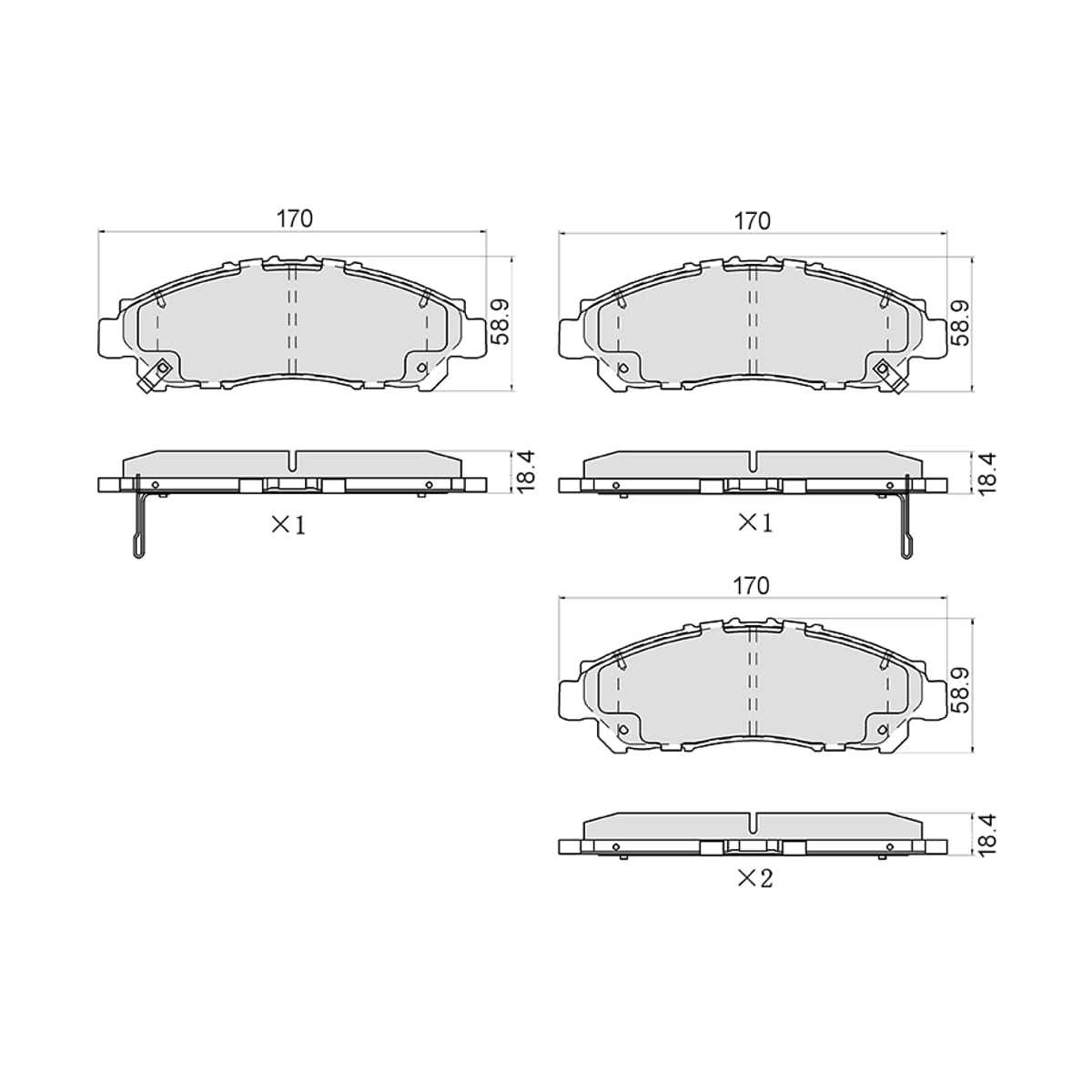 SAT Колодки тормозные (Спереди) Toyota Hiace 19
