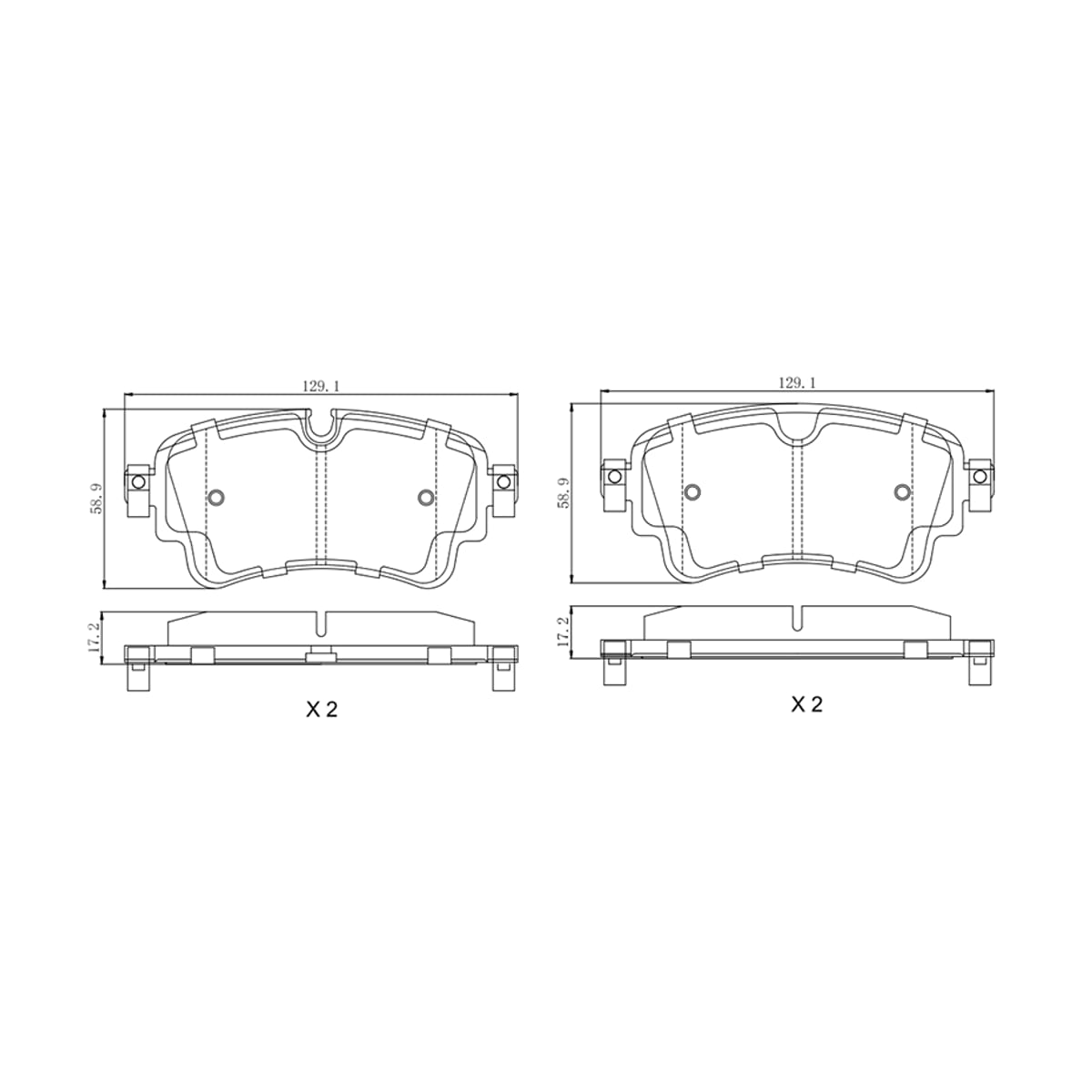 SAT Колодки тормозные (Сзади) Audi A4 15- / A5 16