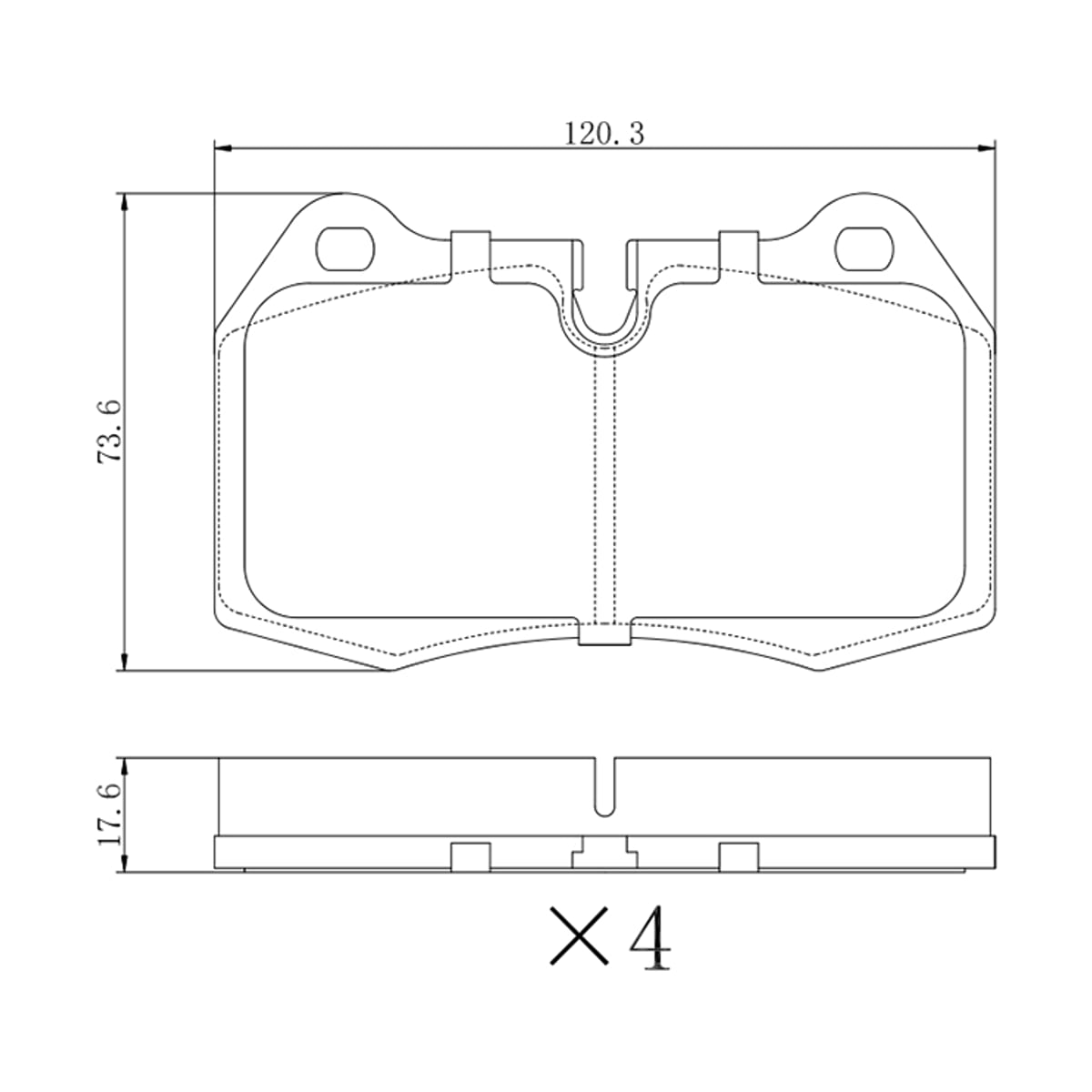 SAT Колодки тормозные (Спереди) BMW 5-Series 88-96 / 7-Series 94-01