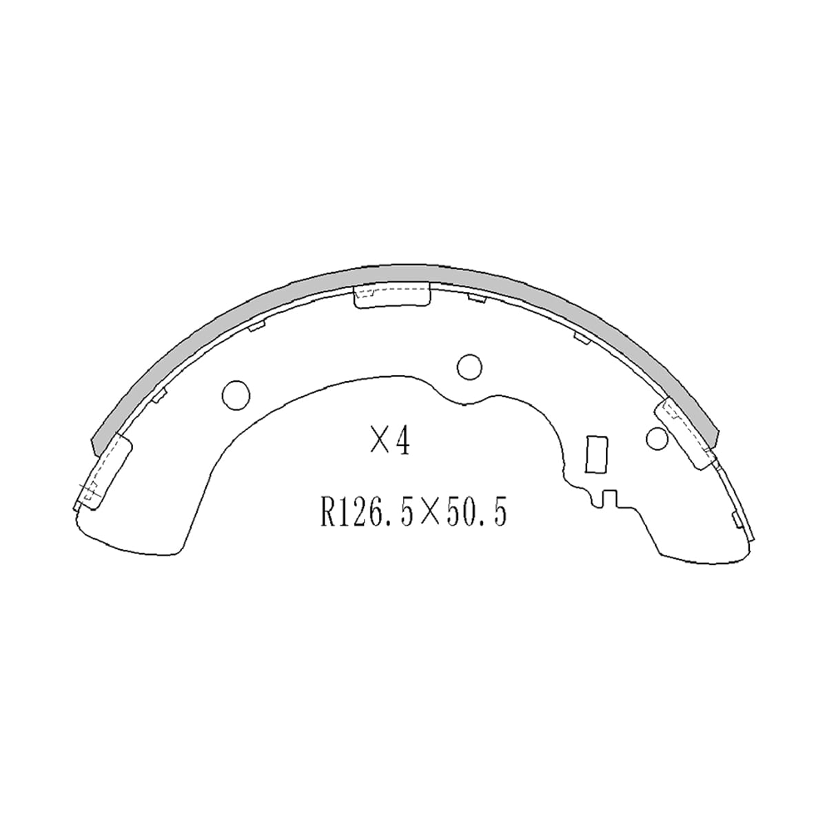 SAT Колодки тормозные барабанные Mitsubishi Delica 89-99 / L300 87-98