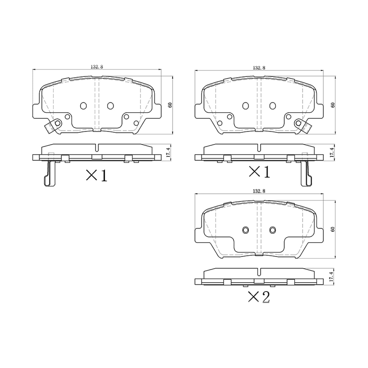 Деталь Колодки тормозные (Спереди) Hyundai Creta 15-20 / Santa Fe 12-21 SAT