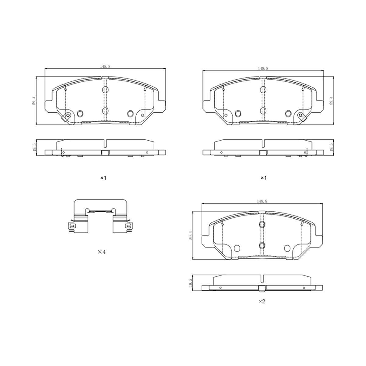 SAT Колодки тормозные (Спереди) Kia Ceed 18- / Hyundai i30 16-18