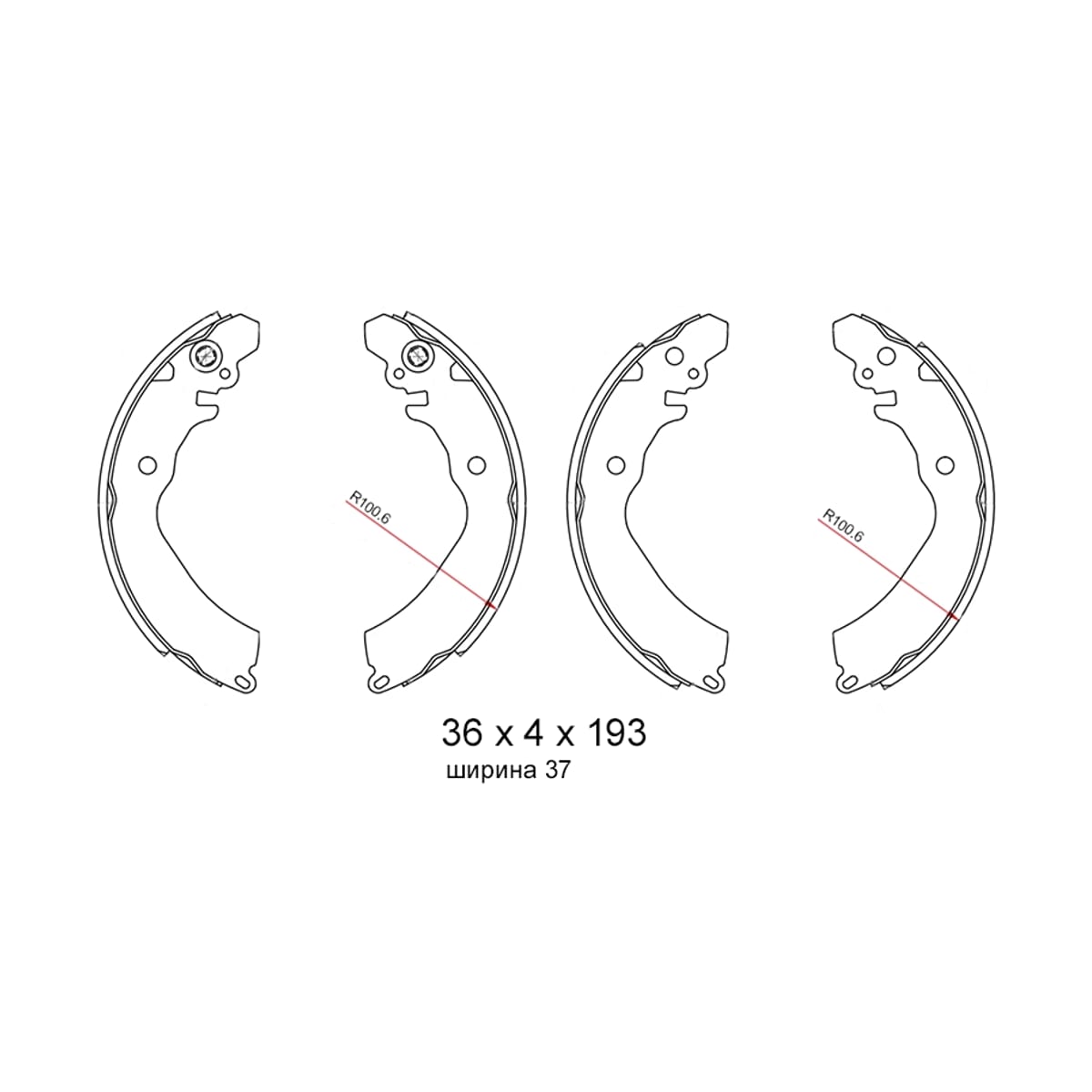 SAT Колодки тормозные барабанные Mitsubishi Lancer 91-01 / Aspire 98-02