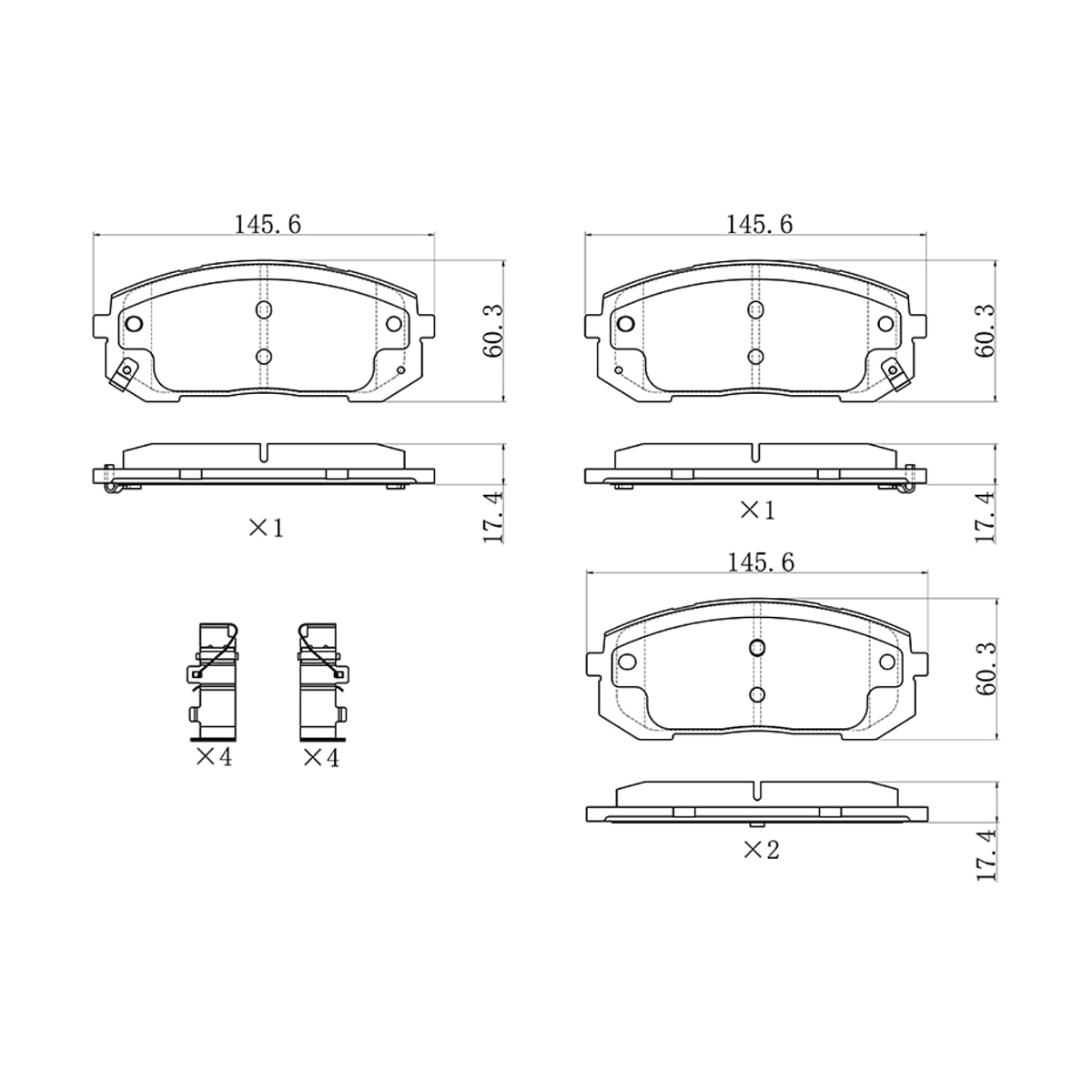 SAT Колодки тормозные (Спереди) Hyundai Elantra 20- / Sonata 19