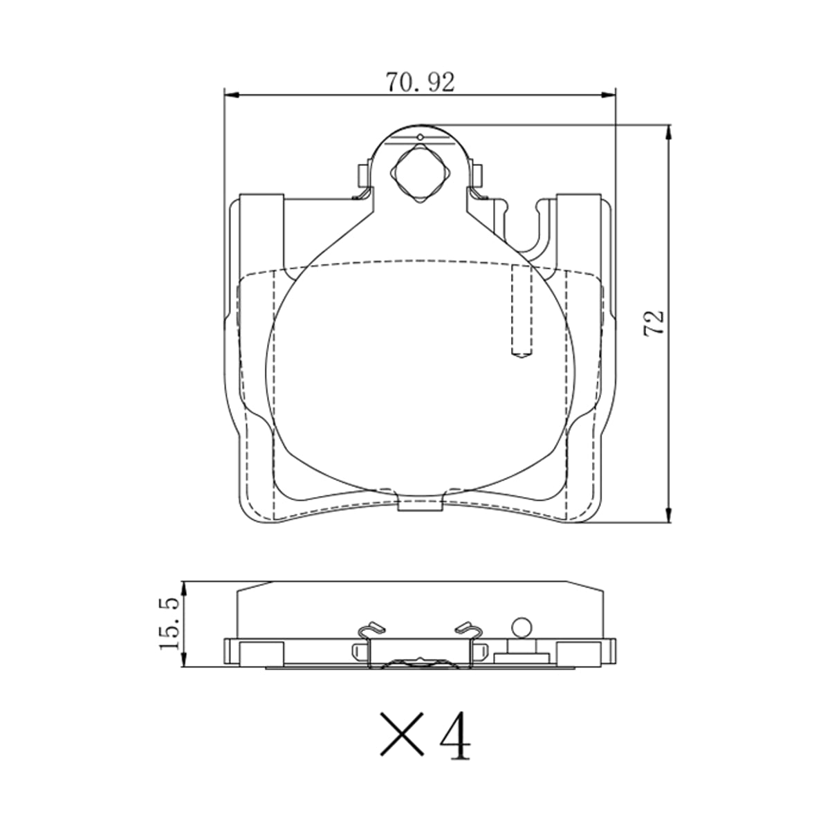 SAT Колодки тормозные (Сзади) Mercedes-Benz C-Class 97-04 / S-Class 98-05