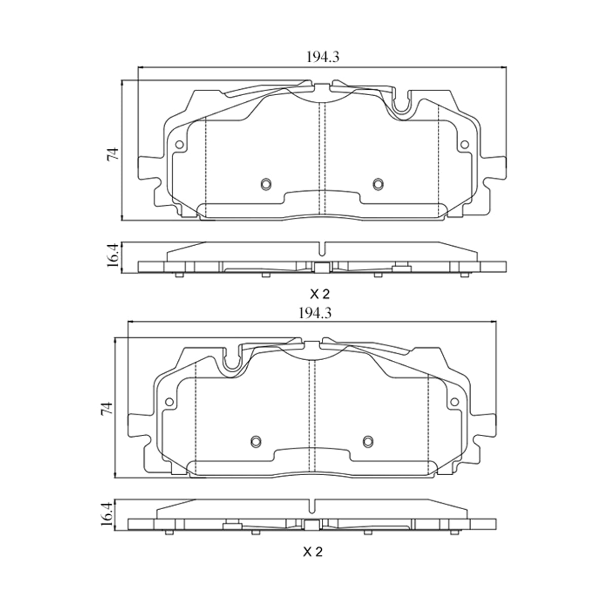 SAT Колодки тормозные (Спереди) Audi A4 15- / A5 16