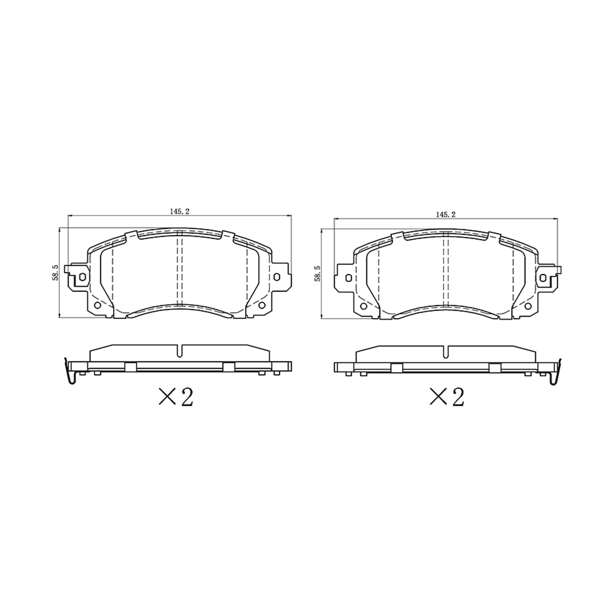 SAT Колодки тормозные (Спереди) Subaru Forester 18-21 / Impreza 16-22