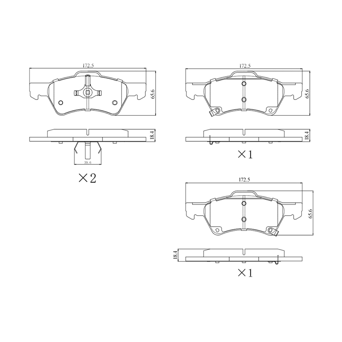 SAT Колодки тормозные (Спереди) Chrysler Voyager 00-07 / Dodge Caravan 00-07 ST280078