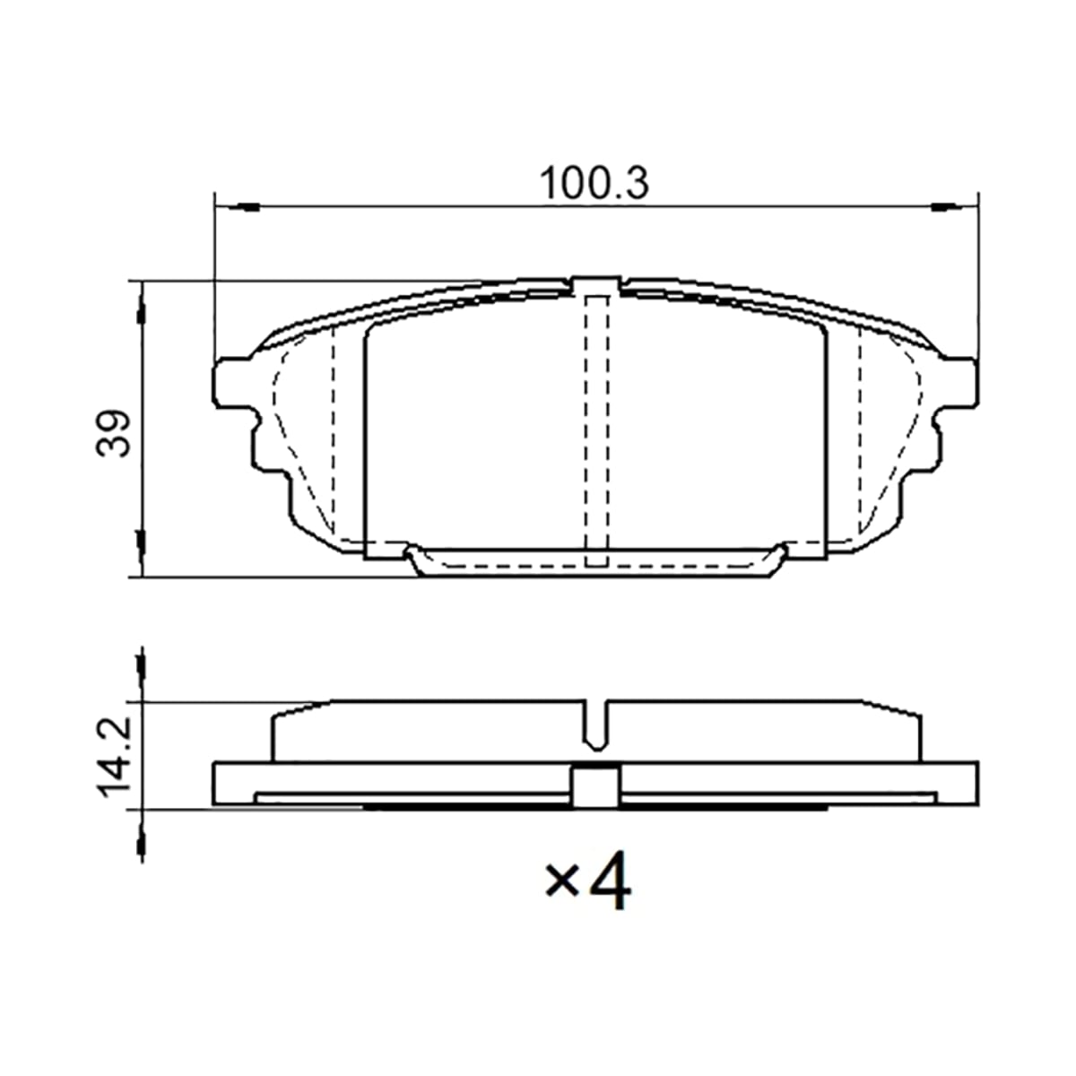 SAT Колодки тормозные (Сзади) Mazda 323 98-03 / Capella 97-02 ST280100