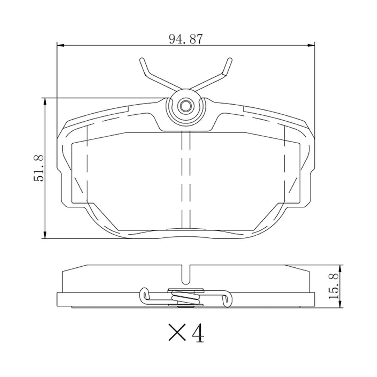 SAT Колодки тормозные (Сзади) Land Rover Discovery 98-04 / Range Rover 94-02