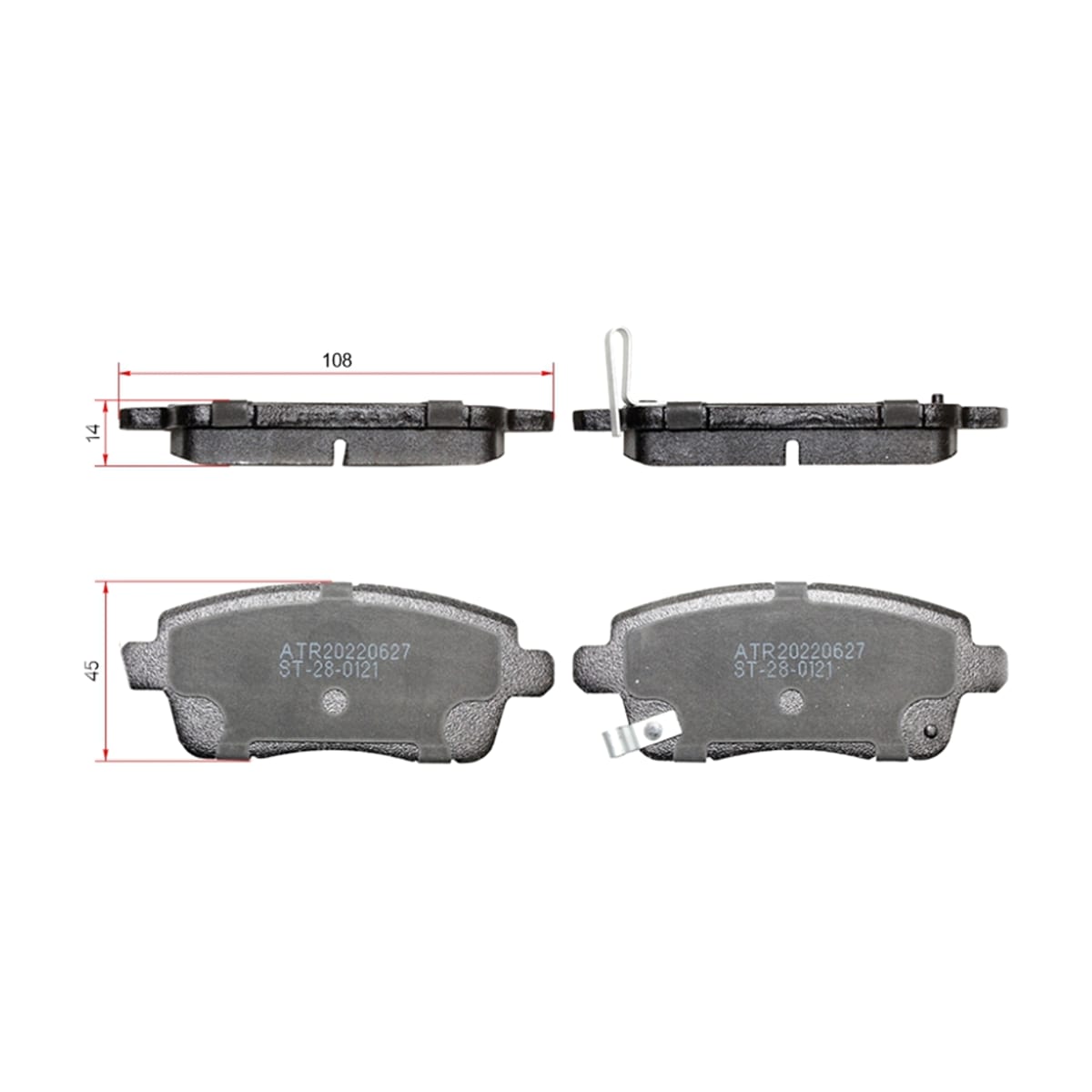 SAT Колодки тормозные (Сзади) Chery Tiggo 7 Pro 19-24 / Nissan Pathfinder 04-14 ST280121