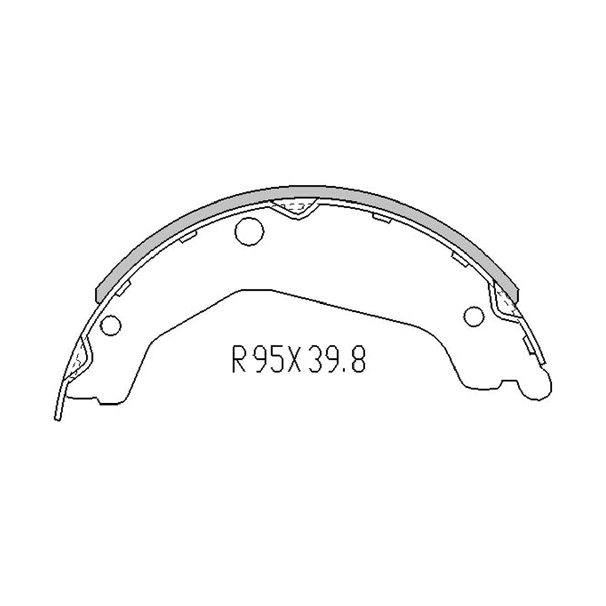 Деталь Колодки тормозные барабанные Hyundai Terracan 01-07 SAT