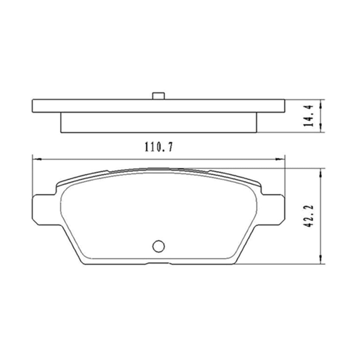 SAT Колодки тормозные (Сзади) Mazda 6 02-08 / 6 MPS 05-07